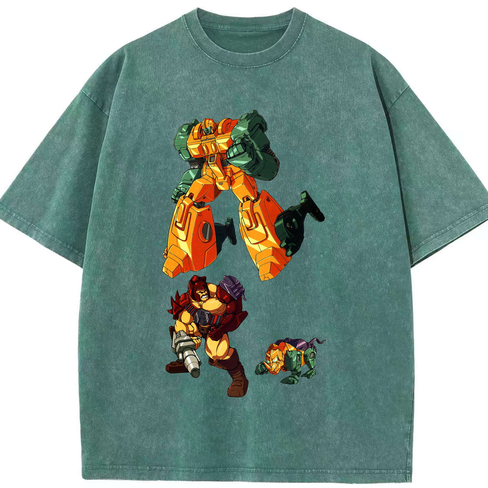 （画像用）  綿100% ヴィンテージ風 半袖Tシャツ（フロントプリント）